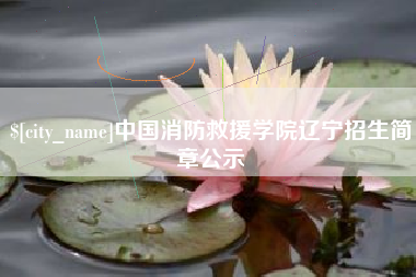 防城港中国消防救援学院辽宁招生简章公示