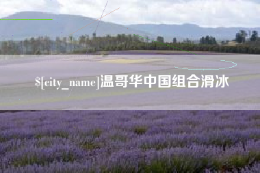 防城港温哥华中国组合滑冰