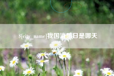 防城港我国消防日是哪天