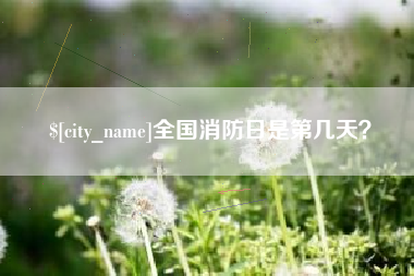 防城港全国消防日是第几天？