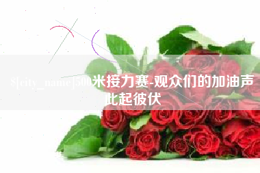 防城港500米接力赛-观众们的加油声此起彼伏