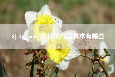 防城港古代的九宫算术有哪些