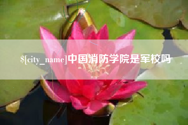 防城港中国消防学院是军校吗