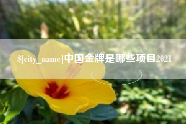 防城港中国金牌是哪些项目2021