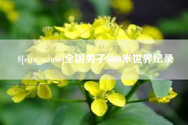 防城港全国男子5000米世界纪录