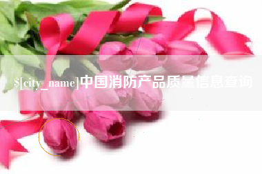 防城港中国消防产品质量信息查询