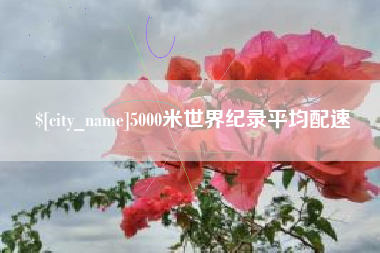 防城港5000米世界纪录平均配速