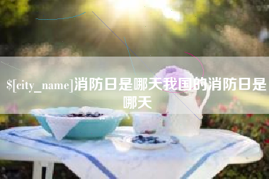 防城港消防日是哪天我国的消防日是哪天