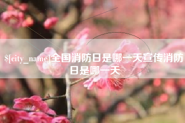 防城港全国消防日是哪一天宣传消防日是哪一天
