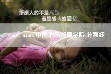 防城港中国消防救援学院 分数线