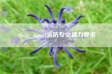 防城港消防专业视力要求