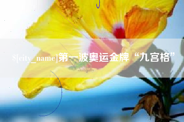 防城港第一波奥运金牌“九宫格”