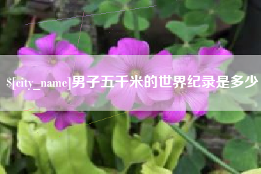 防城港男子五千米的世界纪录是多少