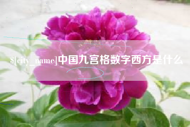防城港中国九宫格数字西方是什么