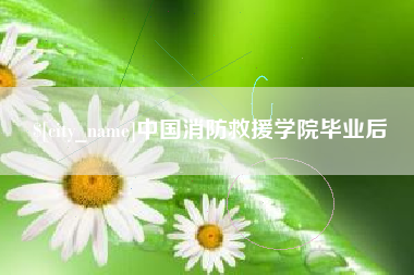 防城港中国消防救援学院毕业后