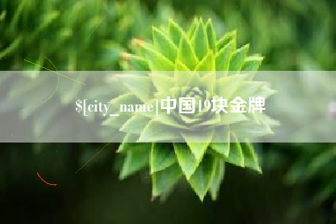 防城港中国19块金牌