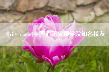 防城港中国消防救援学院知名校友