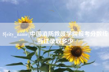 防城港中国消防救援学院报考分数线浙江录取多少