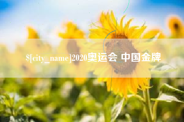防城港2020奥运会 中国金牌